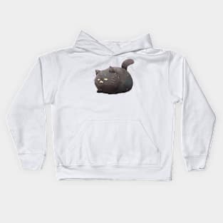 Funny Fat Black Cat Kids Hoodie